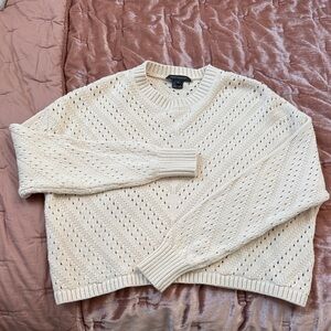 French Connection Ivory Knit Sweater